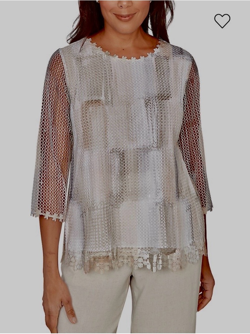Alfred Dunner. FITS LIKE A LARGE. Tag reads small.